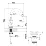 Смеситель для раковины Lemark Peretto LM6307RB